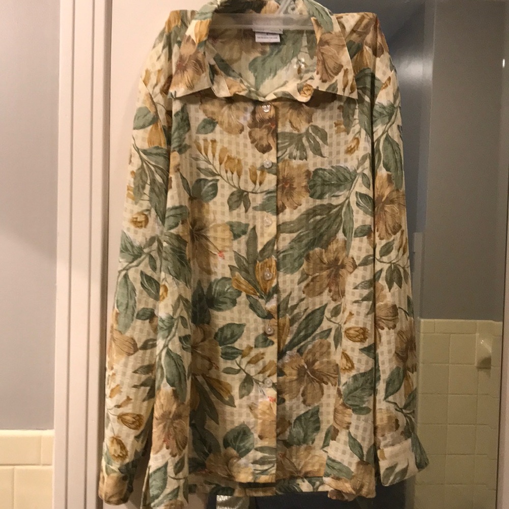 Mature Hawaiian print.